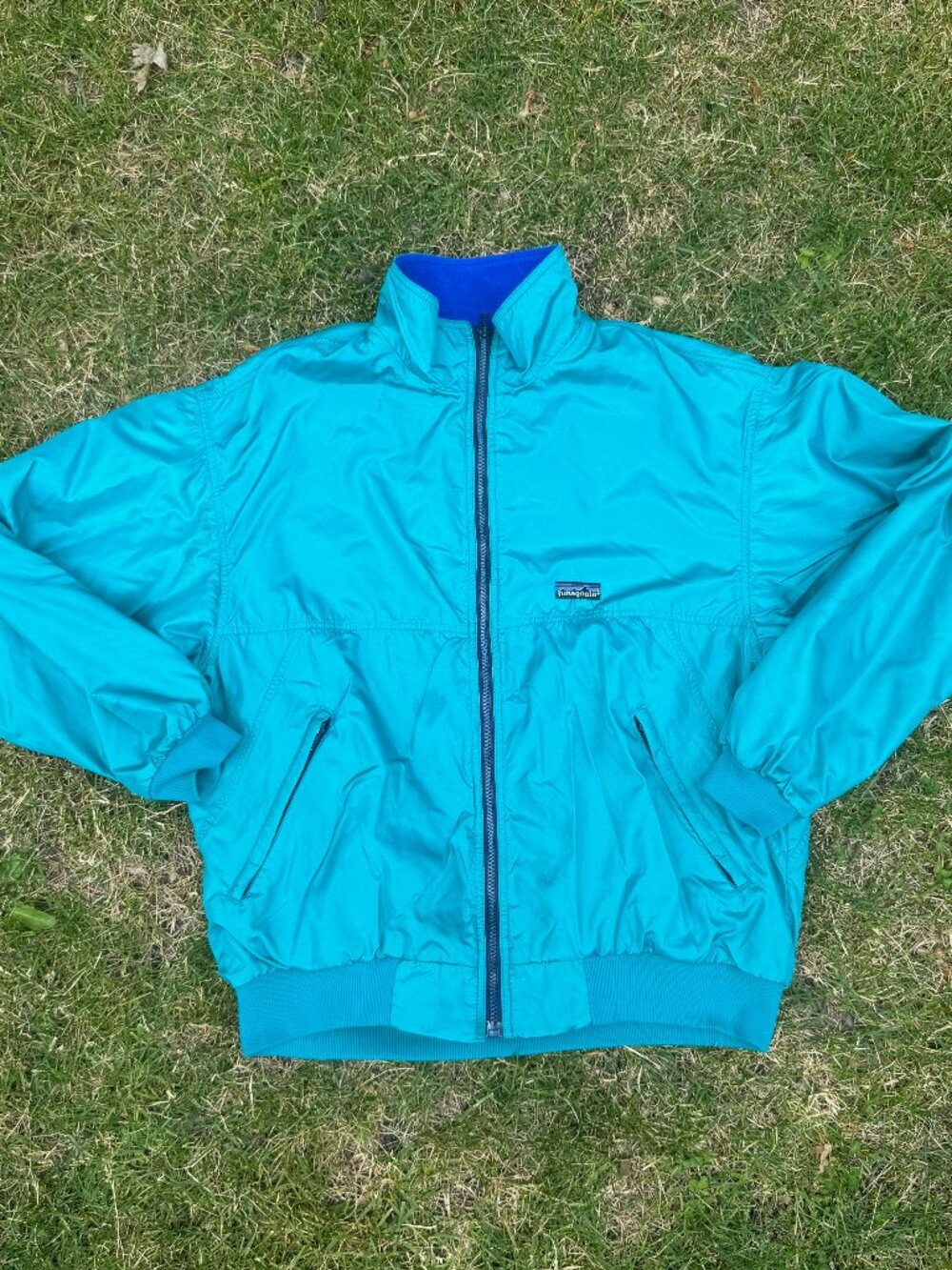 Patagonia - Vintage Synchilla Bomber Jacket (Men's) Made in Canada  - Blue
